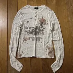 Peoplesense Embroidered Henley Sleeve T