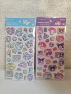 ポップデコパーティー　ラメきらクリスタルシール　マイメロ＆クロミ・シナモロール★