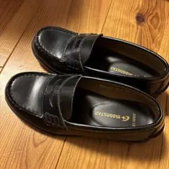 MOONSTAR ブラック ローファー 21.5EE