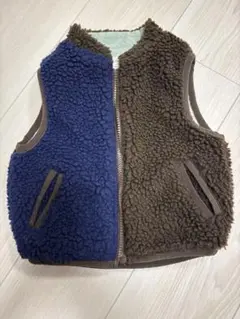 ボア素材のベスト リバーシブル