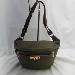 ＆Sita Parantica ナイロンショルダーバッグ カーキ系 メンズ