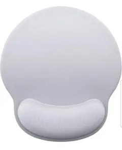 マウスパッド/おしゃれ無地滑り止ゲーミングマウスパッド25x22cmライトグレー