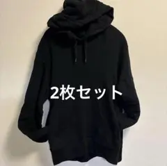 フード付きカジュアルパーカー2色セット
