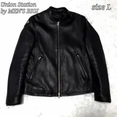 UNION STATIONレザージャケット BLACK 2026年最新】UNION STATION メンズ レザージャケット・ライダースの