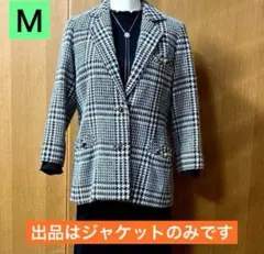 チェック柄 テーラードジャケット Mサイズ