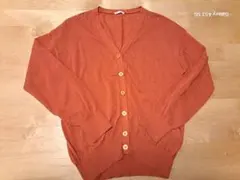 GU　Vネック　長袖カーディガン　Lサイズ