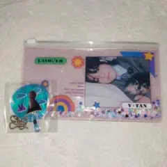 V テテ クリアポーチ クリアミニうちわキーリング センイル BTS