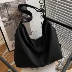 ニュースペーパーバッグ 黒 ショルダーバッグ 古着 トートバッグ ヴィンテージ