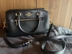 【COACH】ショルダーバッグ ローワン レザー ブラック 黒のサムネイル