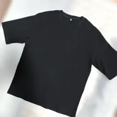 メンズ　CLOSSHI 黒　ワッフル半袖Tシャツのサムネイル