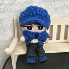 SnowMan すのチル　チルぬい　キャスケット帽子　青