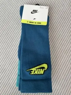 値下げ！NIKE ソックス 2足セット 青 緑