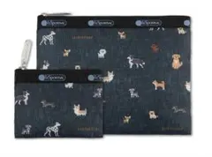 LESPORTSAC BAILA 犬柄ポーチセット
