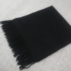 ★シンプル ブラック 黒 マフラー★