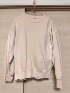 オフホワイト クルーネック スウェット Sサイズ