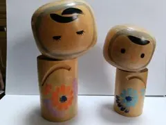 武田まさし こけし ペア まさし焼 日本 伝統工芸品 - メルカリ
