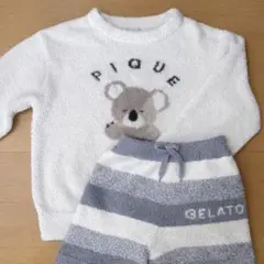 ジェラートピケ キッズ ルームウェア セットアップ 140-150