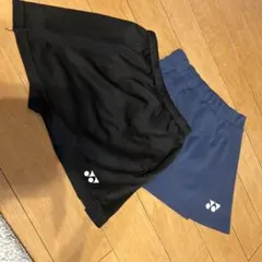 YONEX バドミントン用 スコート SSサイズ Sサイズ黒青セット テニスも〇