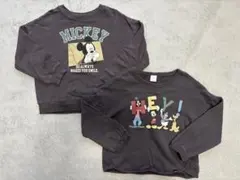 futafutaフタフタレトロミッキーディズニートレーナー 110.120セット