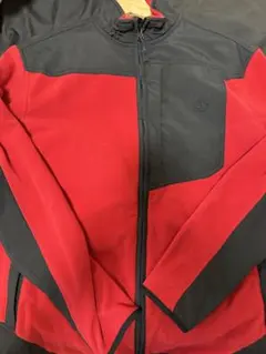 Timberland フリースジャケット Lサイズ レッド/ブラック