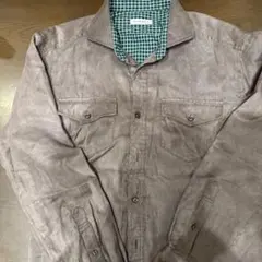 ENTERTMEZZO ブラウン長袖シャツLL