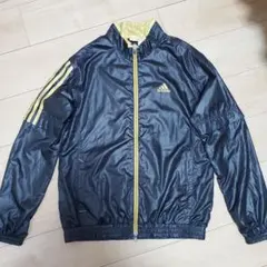 adidas アディダス ナイロンジャケット ブラック イエロー