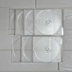 【中古品】CD DVDケース 7枚セット 透明【キズあり】