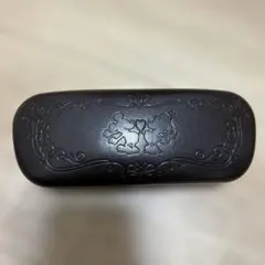 Zoff メガネケース 黒 エンボス加工　ディズニー　ミッキー