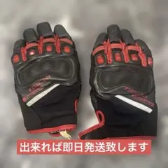 TAICHI バイクグローブ 黒/赤