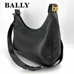 BALLY レザー ワンショルダー バッグ ブラック ロゴ金具 肩掛け可 959