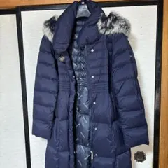 BALMAIN ネイビー ロングダウンジャケット