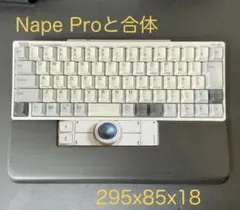 Nape Proと合体するパームレスト センターポジション セピア調