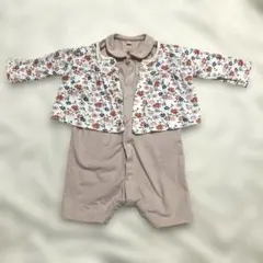 PETIT BATEAU プチバトー　花柄セットアップ　6m67cm