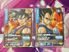 ドラゴンボールデータカードダス 激レア ベジータ・孫悟空 ポタラ