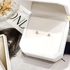 ボディピアス 2本セット 軟骨 16G ステンレス 14K ジルコニア