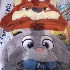 東京ディズニーランド　ズートピア　ニック　ジュディ　ファンキャップ　新品未使用品