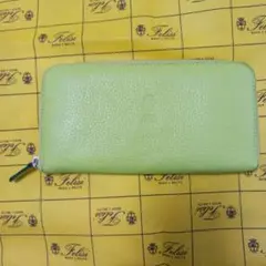 新品☆フェリージ 724/SA クロコ型押しペンケース グラスグリーン