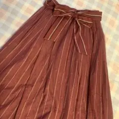 axes femme♡赤ロングスカート♡M