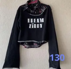 ZIDDY レイヤードセットアップ トレーナー&シャツ　130cm