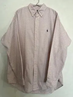 【CLASSIC FIT】ラルフローレン BD長袖シャツ L 16 チェック柄