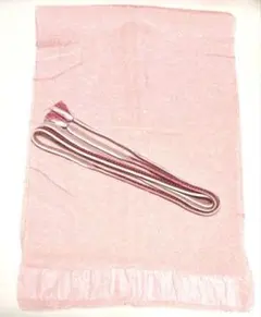 和装小物 ハンドメイド　 ピンク系帯揚げと帯締めのセット