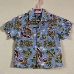 レア　ミキハウス　アロハシャツ　100サイズ レトロ　くま　総柄