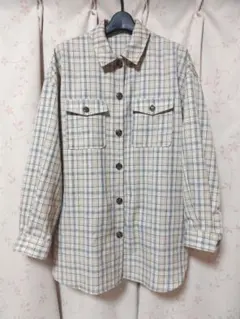NICE CLAUP ナイスクラップ シャツ チュニック 長袖 チェックシャツ