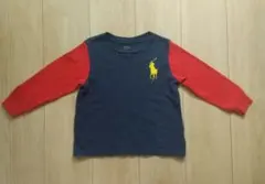 Polo Ralph Lauren 長袖カットソー 100cm ネイビー/レッド
