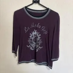 伊太利屋　イタリヤ　長袖Tシャツ パープルのサムネイル