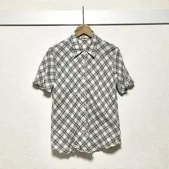 マックレガー チェックシャツ 半袖 M コットン 羽織 コンパクト トロミ素材のサムネイル