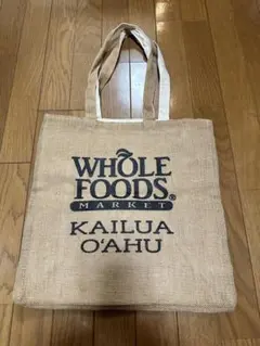 WHOLE FOODS KAILUA♪ ホールフーズ ♪ジュートトートバッグ♪
