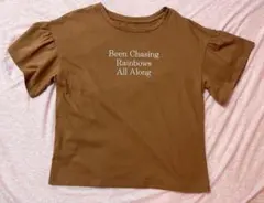 Natural Beauty Basic ロゴプリント フリル袖 Tシャツのサムネイル