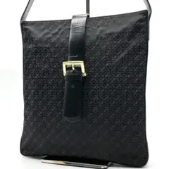 美品✨ロエベ ショルダーバッグ アナグラム リピート ゴールド金具 黒 茶のサムネイル