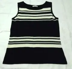 STYLE ME ノースリーブ ニット ボーダー 東京スタイル.Mサイズのサムネイル